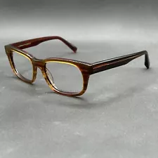 Warby Parker Beckett 230 Eyeglasses Frame Brown Grain 50-17-145 Used