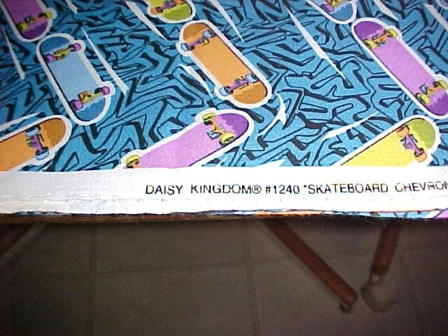 Fabric Cotton DAISY KINGDOM #1240 "SKATEBOARD CHEVRON" Springs Industries, Inc. - Image 4 of 4