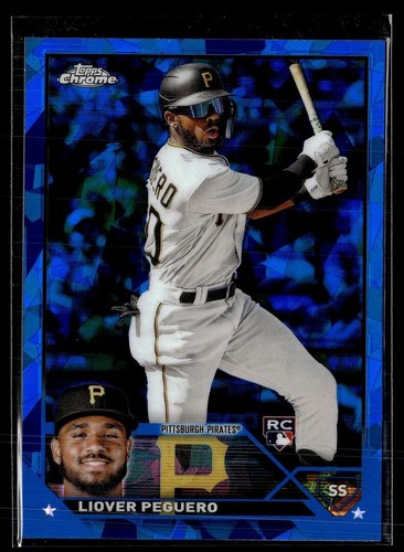 2023 TOPPS CHROME SAPPHIRE 238 Liover Peguero - Pittsburgh Pirates RC