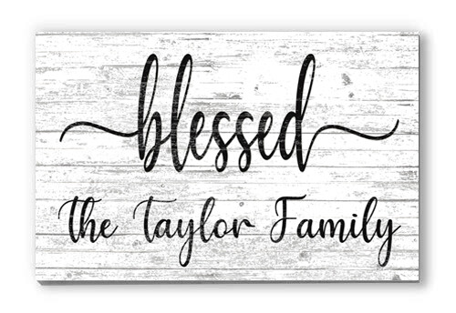 Blessed Custom Rustic Family Sign Décor for Anniversary, Newly Wed Couples Gift - Picture 7 of 9