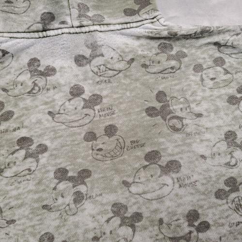 Disney Artist Series Hoodie Mens XL Faded Green Burnout MM Script Bret Iwan  - Picture 13 of 15