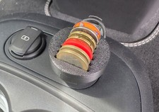 Einkaufswagenchip Kleingeldhalter Zigarettenanzünder schwarz (lange Variante)