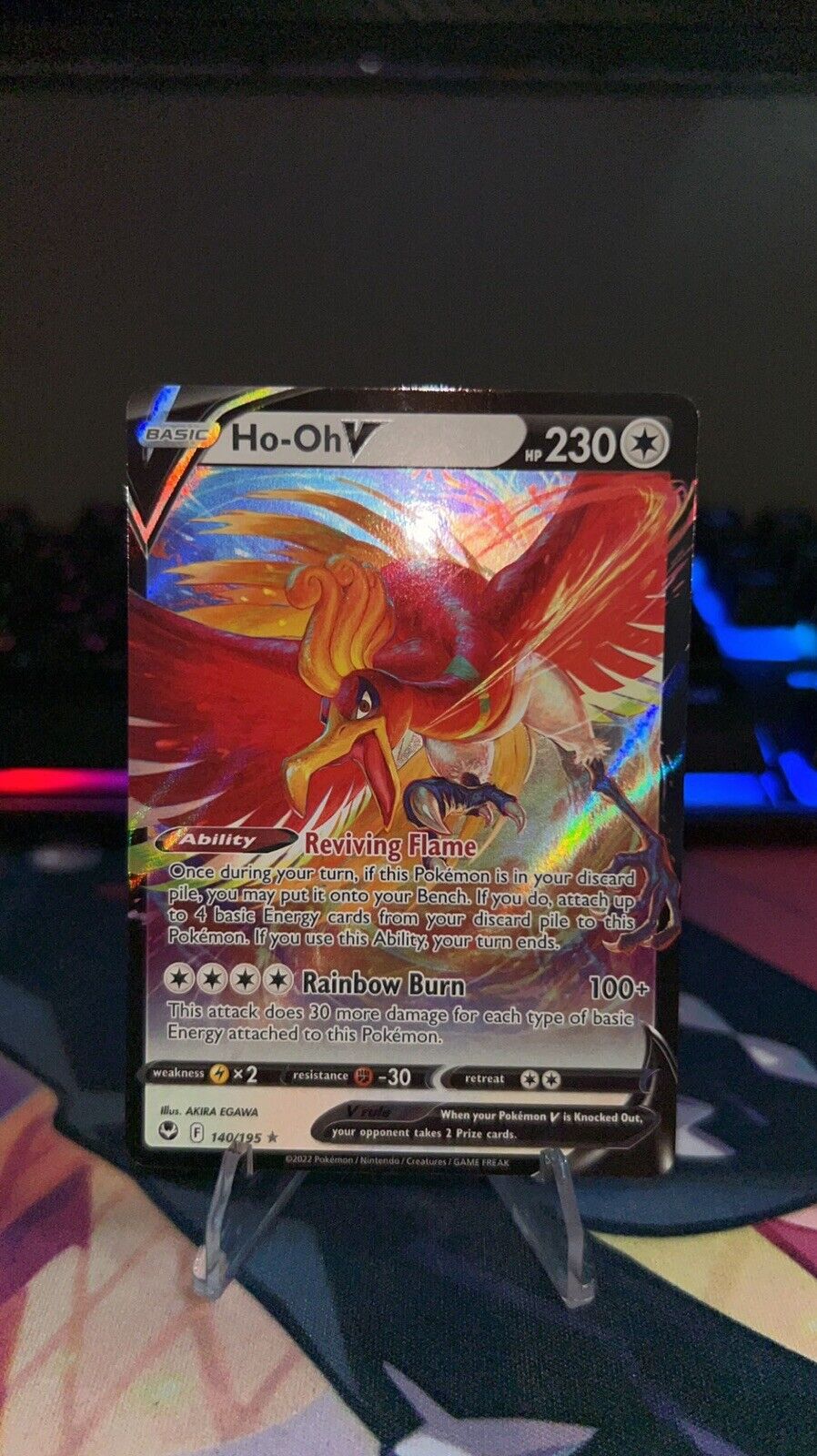 POKÉMON TCG HO-OH V Silver Tempest 140/195 Holo Ultra Rare $1.90