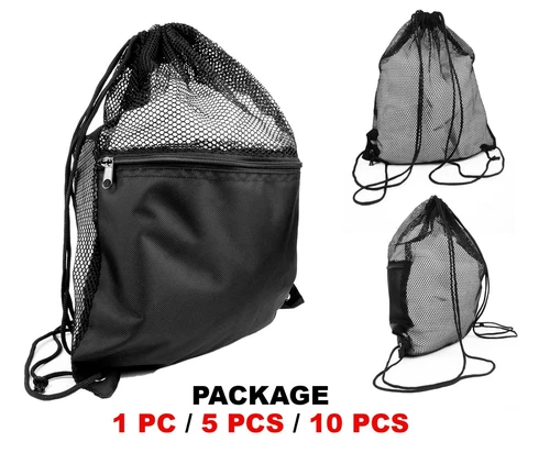 Drawstring Mesh Bag, Sling Bag, Equipment Bag, Martial Arts backpack, Gym Bag