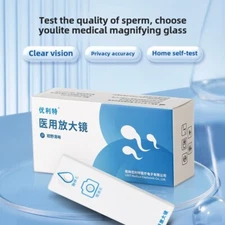 At-Home Sperm Test Kit - Fertility Testing with Magnifier & Strips