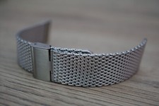 Cinturino/Bracciale Orologio Maglia Squalo Acciaio Inox 22mm