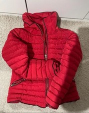 Red Jacket Womens Funnel Neck Quilted Windproof Waterproof Zipped Size 10 Medium