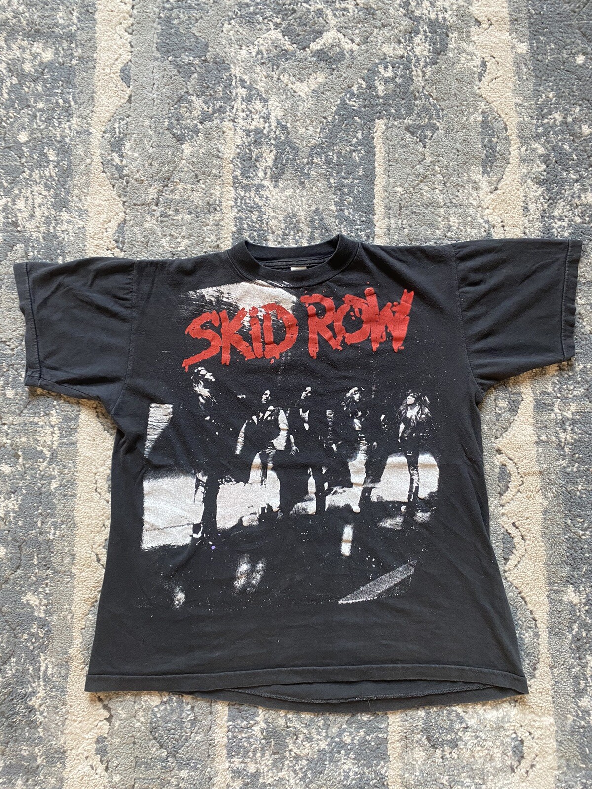 FILA Camicia vintage Skid Row ""Making a Mess of the US"" 1989 Tour