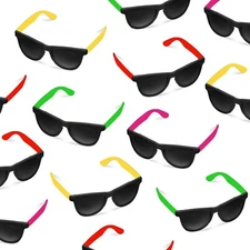Big Mo's Toys 12 pack Neon Sunglasses is the perfect Party Favor for the summer