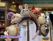 Disney parks authentic custom zootopia judy nick plush ear headband disneyland