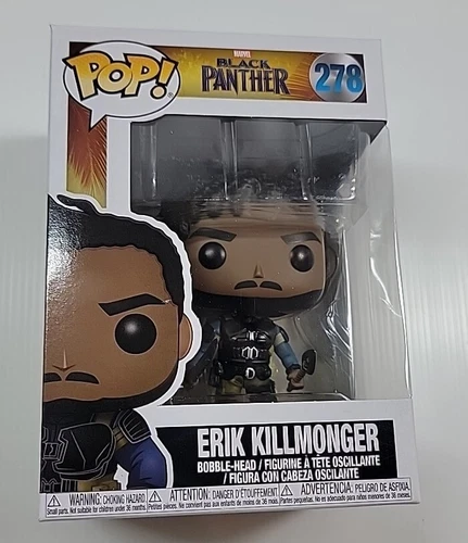 Funko POP! Marvel: Black Panther #278 Erik Killmonger Bobble-Head Figure