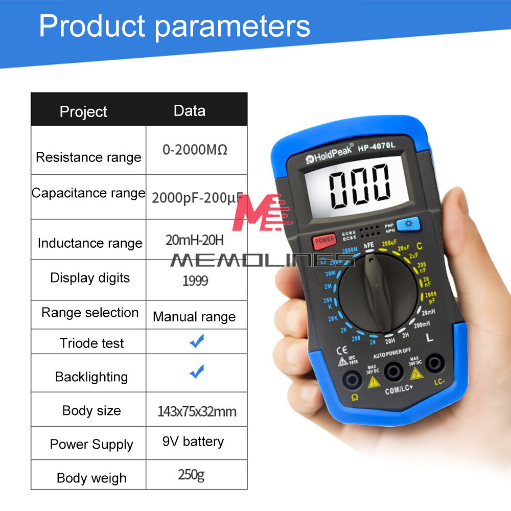 Digital LCD Multimeter Capacitance Inductance LCR Meter Tester Repair Tool  New | eBay