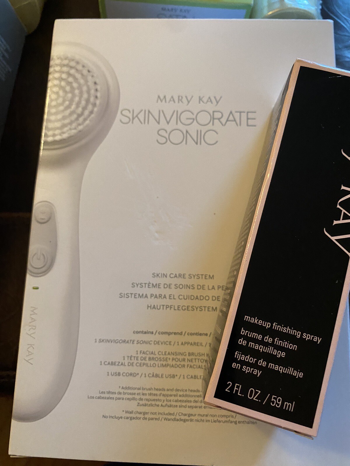 Mary Cay Sonic Skin Care Set! Nib!  With Mary Kay Makeup Setting Spray!