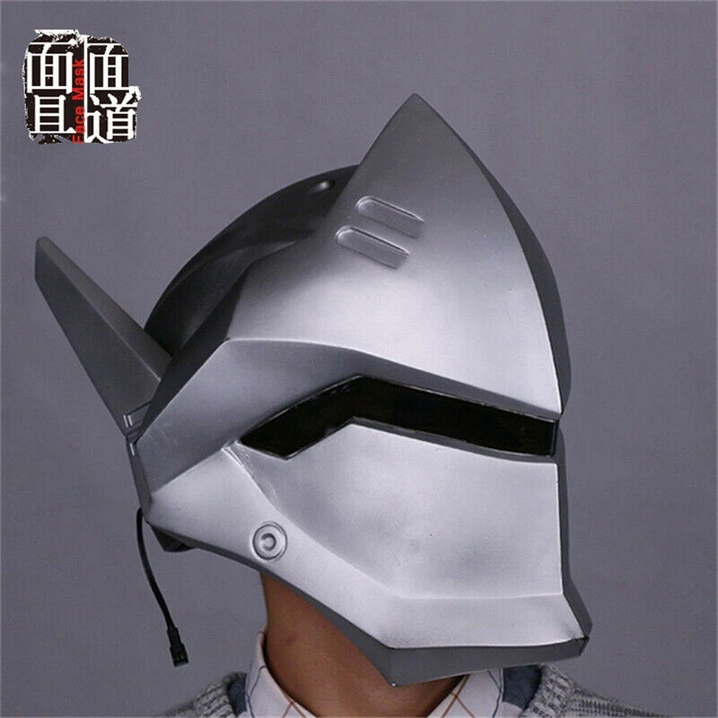 Game Overwatch Genji 1:1 Wearable Helmet LED Light Cosplay Mask PVC Cos Props - Image 2 of 4