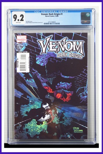 Venom Dark Origin #1 CGC Graded 9.2 Marvel October 2008 White Pages Comic Book
