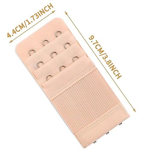 3 Pack Women's Bra Extenders Stretchy Bra Strap with 3 Hooks and 3 Rows - Picture 8 of 8