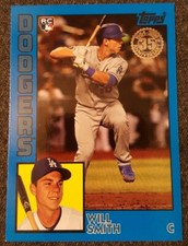 2019 TOPPS UPDATE WILL SMITH *DODGERS* RC 1984 TOPPS BASEBALL*BLUE PARALLEL*NRMT