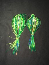 High Percentage Magnum Big Eyes Salmon Trolling Flies Pack Of 2/ 6” Rigged