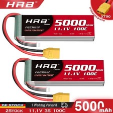 2Stück 11,1V 3S 5000mAh XT90 Lipo Akku für RC Hubschrauber Drohne Auto LKW FPV