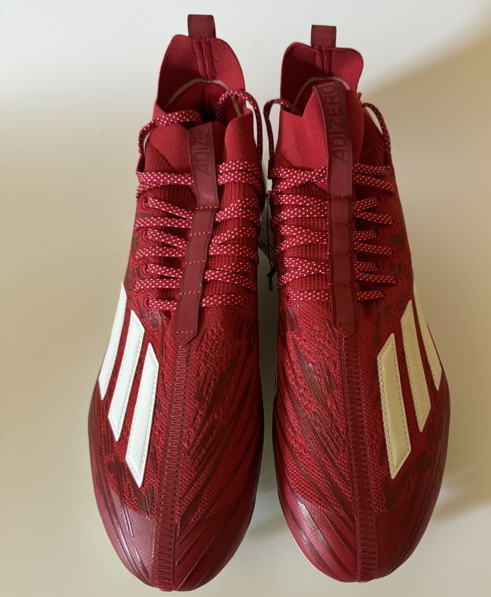 Adidas Adizero PrimeKnit Power Red Football Cleats Size 13 Adidas Adizero Primeknit Football Cleats Red White Men main image 3