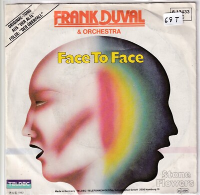 -0068- Frank Duval - Face To Face  - 7''-Vinyl-Single - vg+