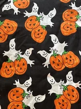 “BOO” Ghost Halloween Fabric Signature Classics by Oakhurst Textiles 1.75 Yds