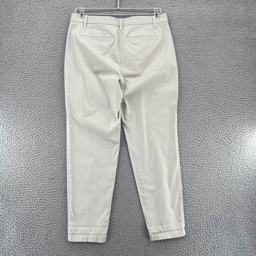 Talbots Pants Womens 6 Petite Beige Girlfriend Chino Stretch Pockets Casual Work - Picture 3 of 12