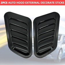 For Ford Fiesta RS ST Style Bonnet Air Vents Hood Trim Cover Glossy Black