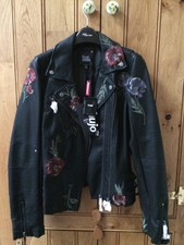 Ladies Faux Leather Jacket Size M