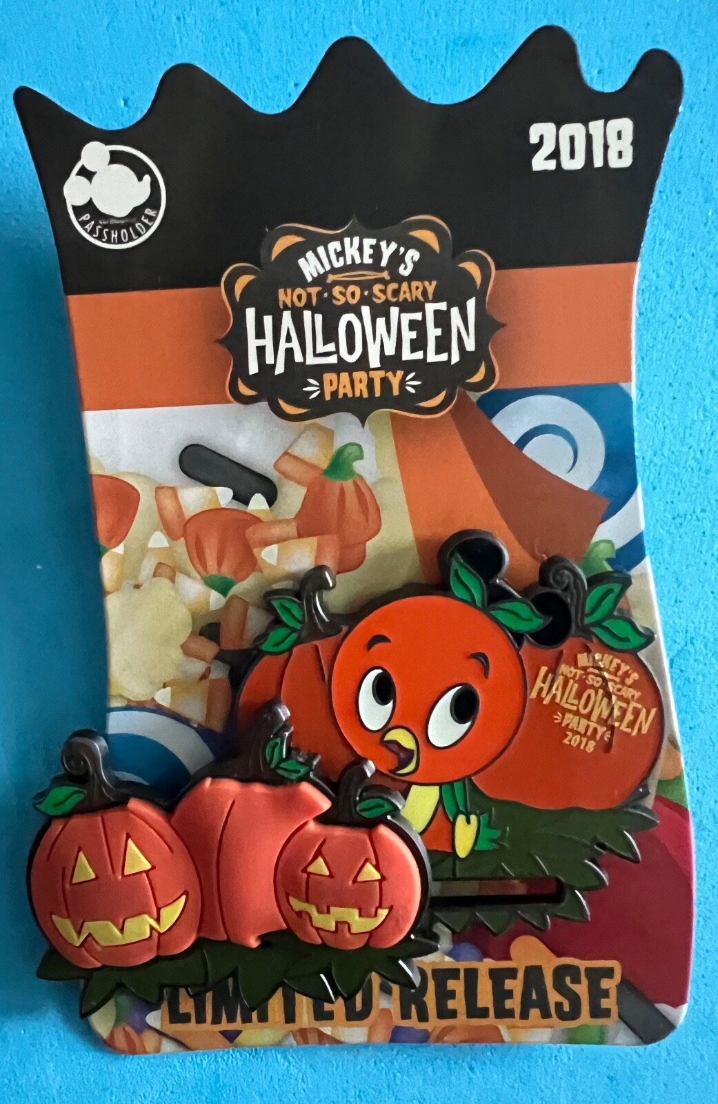2018 MNSSHP Orange Bird Disney Pin Halloween Pumpkin Patch