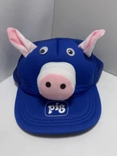 Vintage 1982 New Pig Corporation Hat Blue Mesh Trucker Cap Krazee Kaps
