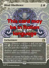 MTG BLIND OBEDIENCE 1 EXC - BLIND GEHORSAM - WOT IT - MAGIC