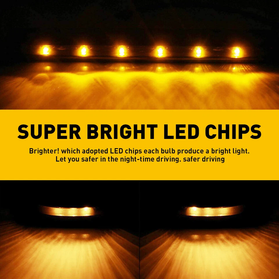 Luces LED ámbar para techo cabina Chevrolet Silverado 2500HD 3500HD 2007-2021 Foto 2 de 4