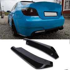 For 5 Series E60 E61 F11 F10 F07 Gloss Rear Bumper Diffuser Splitter Canard Lips