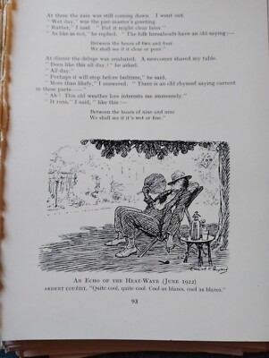 Xm58 Ephemera Punch Cartoon Ein Echo der Hitzewelle 1922