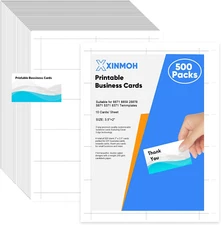 Thick Business Cards 500 Printable Business Card, 3.5" X 2" Business Card Paper