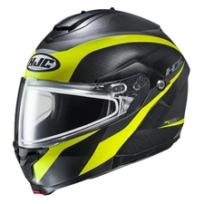 HJC C91 Modular Taly Snow Helmet Black/Hi Viz Semi Flat Lg