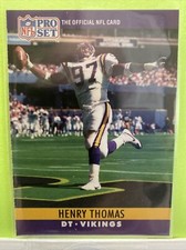 1990 Pro Set Henry Thomas #196 VIKINGS Free Shipping