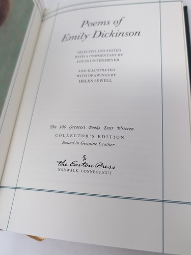 Poems of Emily Dickinson Easton Press Leatherbound - Picture 12 of 12