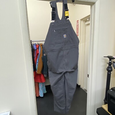 Carhartt 102987 Rugged Flex Relaxed Fit Canvas Bib Overall SALE | eBay
