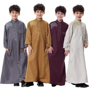Boy Thobe Arabic Dress Islamic Clothing Jubba Thobes Disdash Kaftan Muslim Kid Ebay