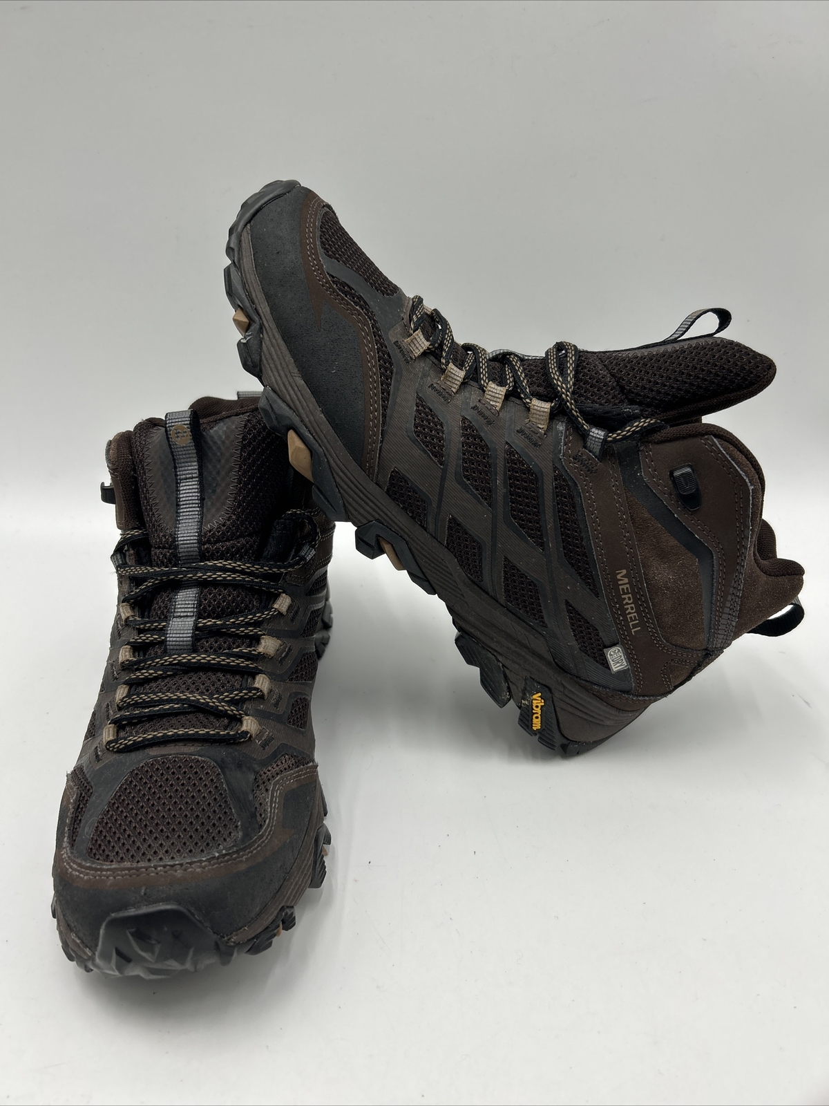Stivali Merrell Moab uomo 10 marroni a scelta scarpe da trekking trail all'aperto J36981