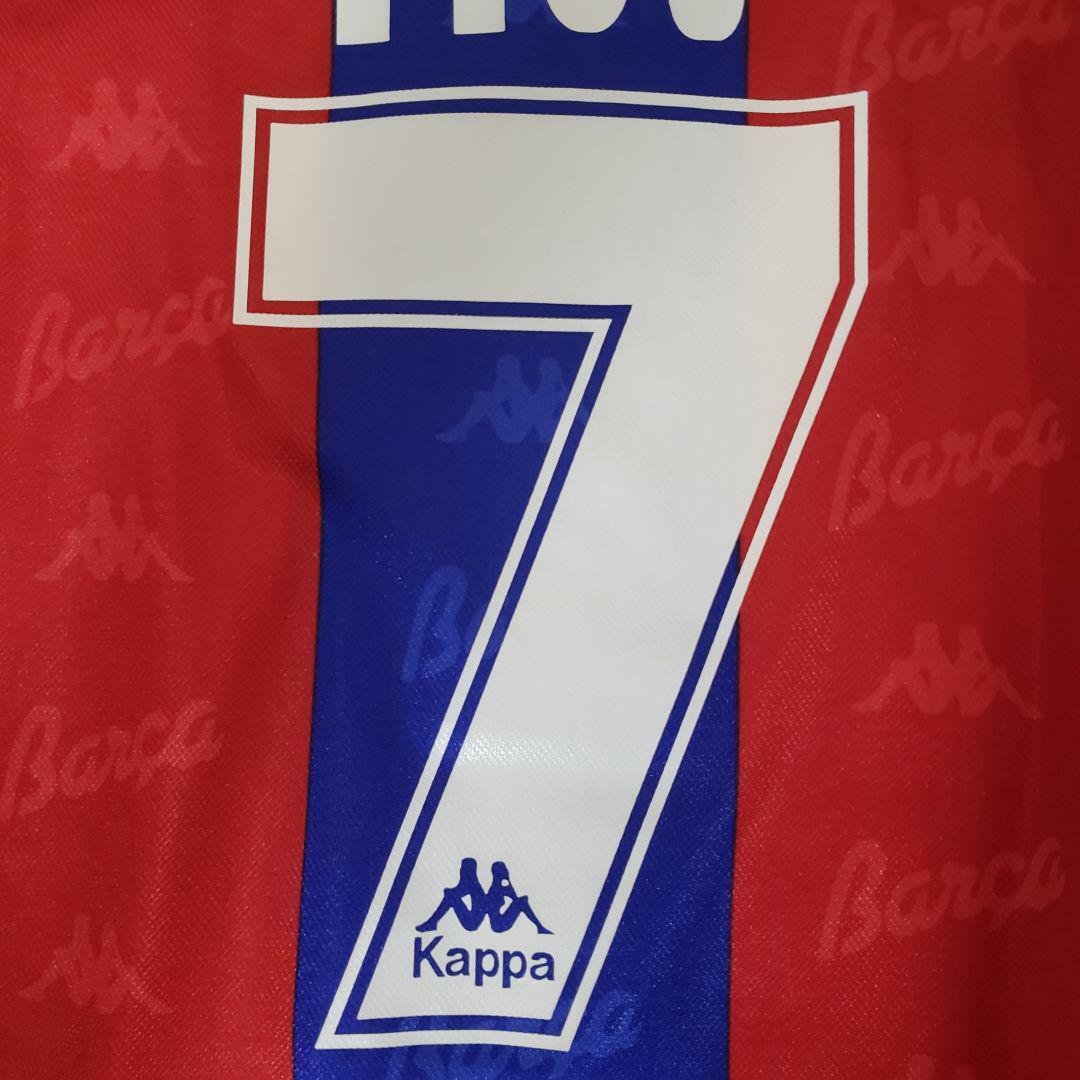 Vintage Figo Barcelona Kappa Soccer Jersey Shirt Kit 95/97 Size XL