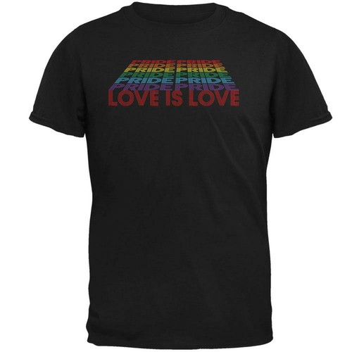 LGBTQ Pride Rainbow Love is Love Mens T Shirt