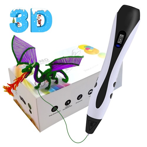 3D Stifte SET 1,75MM 12Farben 120ft PLA Filament ABS 3D Pen DIY Kinder Geschenk - Bild 43 von 55