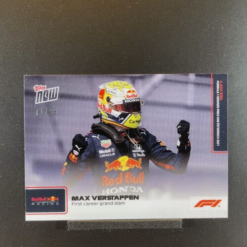 Max Verstappen 71/99 Topps Now 2021 #027 Blue First Career Grand Slam Formula 1 - Bild 1 von 2
