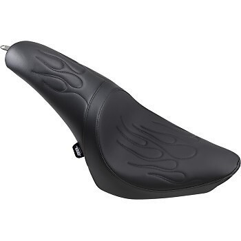 DRAG SPECIALTIES 0802-0468 Predator Seat Flame Stitch for 00-05 FXST 00-17 FLST
