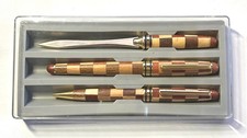 WOOD BALLPOINT PEN, GEL ROLLER BALL PEN AND L...