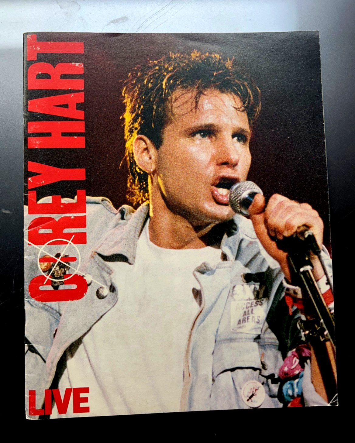 1986 COREY HART 16 PAGE JAPAN IMPORT CONCERT TOUR PROGRAM