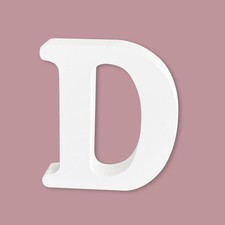 Unfinished Wood Letters for Crafts, White 8 Inch Wooden Letters for Wall Decor,